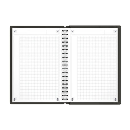 Oxford Collegeblock International Meetingbook DIN B5 kariert Polypropylen grau/orange/rot 80 Bl.