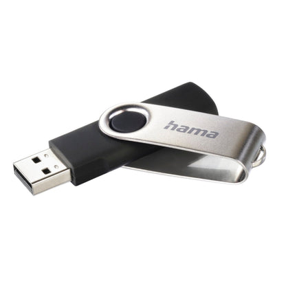 Hama USB-Stick Rotate USB 2.0 16Gbyte schwarz/silber