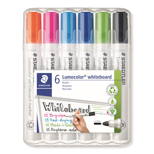 STAEDTLER® Whiteboardmarker Lumocolor® 351 2mm farbig sortiert 6 St./Pack.
