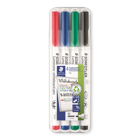 STAEDTLER® Whiteboardmarker Lumocolor® 301 1mm farbig sortiert 4 St./Pack.