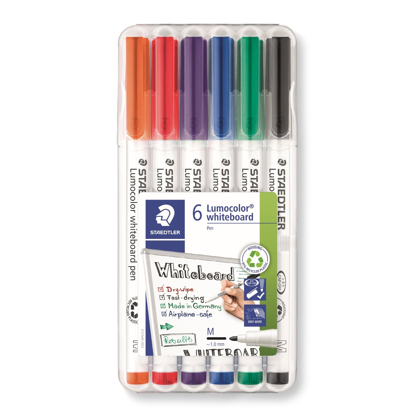 STAEDTLER® Whiteboardmarker Lumocolor® 301 1mm farbig sortiert 6 St./Pack.