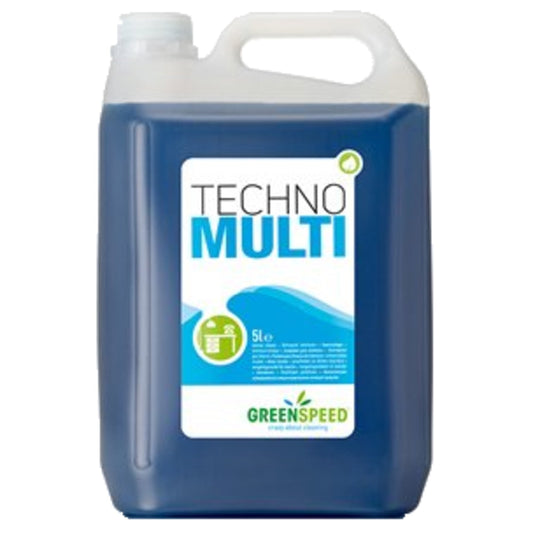 GREENSPEED Allzweckreiniger TECHNO MULTI Zitrone biologisch abbaubar 10,5 Kanister 50 % Kunststoff, 50 % Polyethylen recycelbar 5l