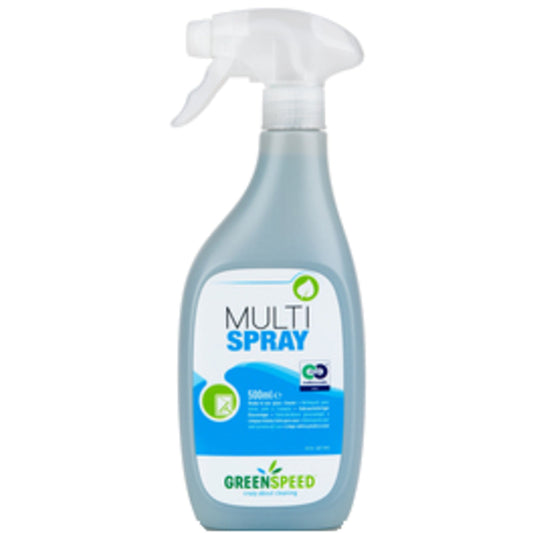 GREENSPEED Glasreiniger MULTI SPRAY Zitrus biologisch abbaubar 6,2 25 % Kunststoff, recycelt, 75 % Plantplastic 0,5l