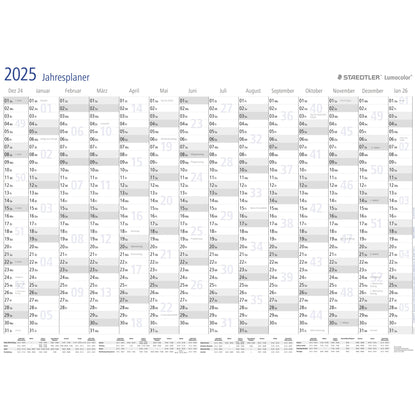 STAEDTLER® Plakatkalender Lumocolor® 2026 DIN A1 84,1 x 59,4 cm (B x H) 14 Monate/1 Seite Kunststoff