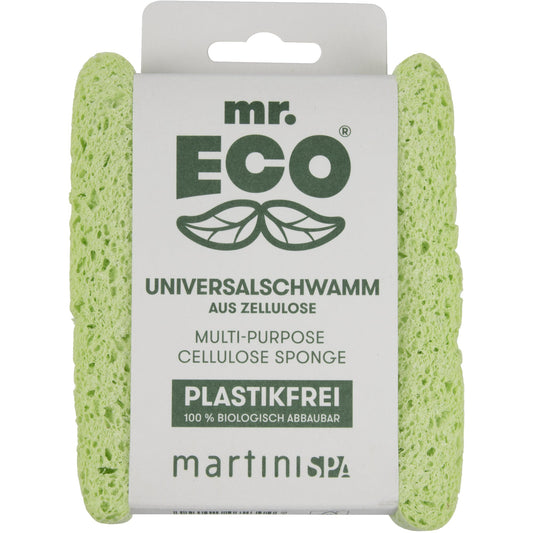 mr. ECO Reinigungsschwamm 9 x 12 x 2,3 cm (B x H x T) 100 % pflanzliche Zellulose hellgrün