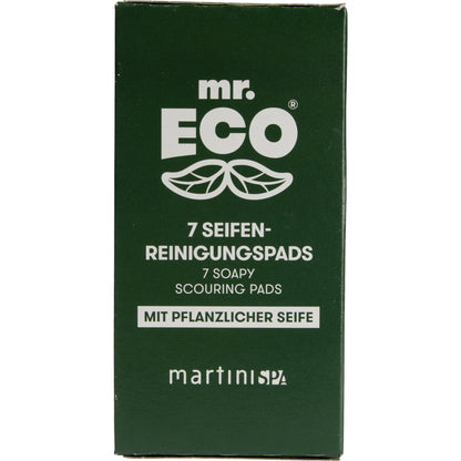 mr. ECO Topfreiniger 6 x 6 x 0,5 cm (B x H x T) Stahlwolle schwarz 7 St./Pack.