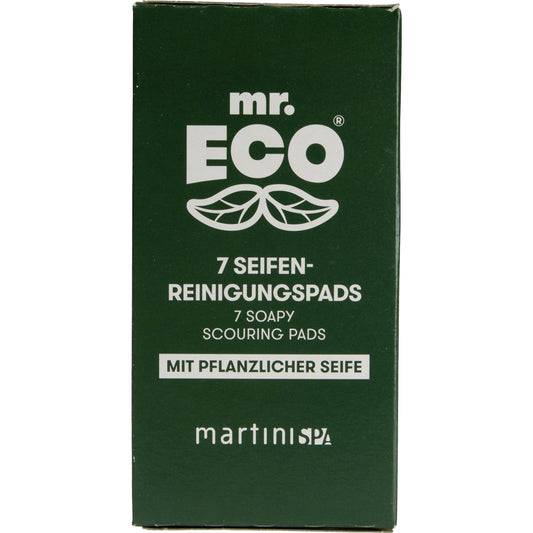mr. ECO Topfreiniger 6 x 6 x 0,5 cm (B x H x T) Stahlwolle schwarz 7 St./Pack.