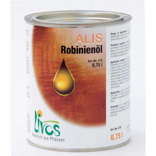 LIVOS Holzpflegeöl ALIS Robinie, witterungsbeständige Holzarten Dose 0,75l
