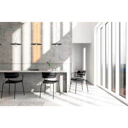 Paperflow Besucherstuhl Bistro Polypropylen schwarz 2 St./Pack.