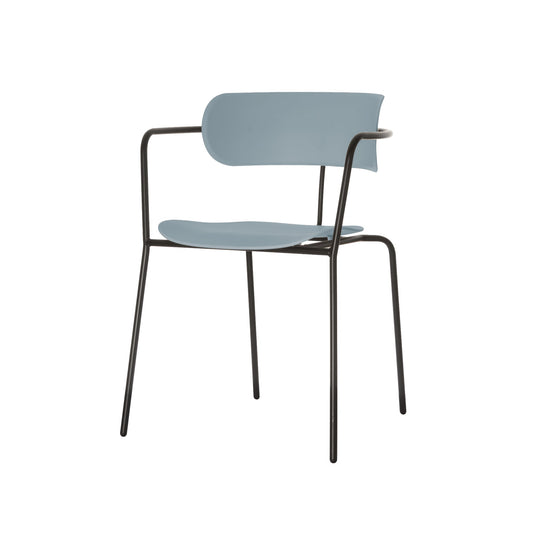 Paperflow Besucherstuhl Bistro Polypropylen blau 2 St./Pack.