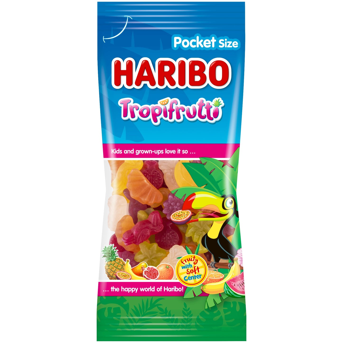 HARIBO Fruchtgummi Tropifrutti 14 x 75 g/Pack.
