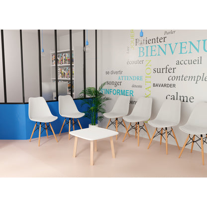 Paperflow Beistelltisch WOODY 600 x 400 x 600 mm (B x H x T) MDF weiß