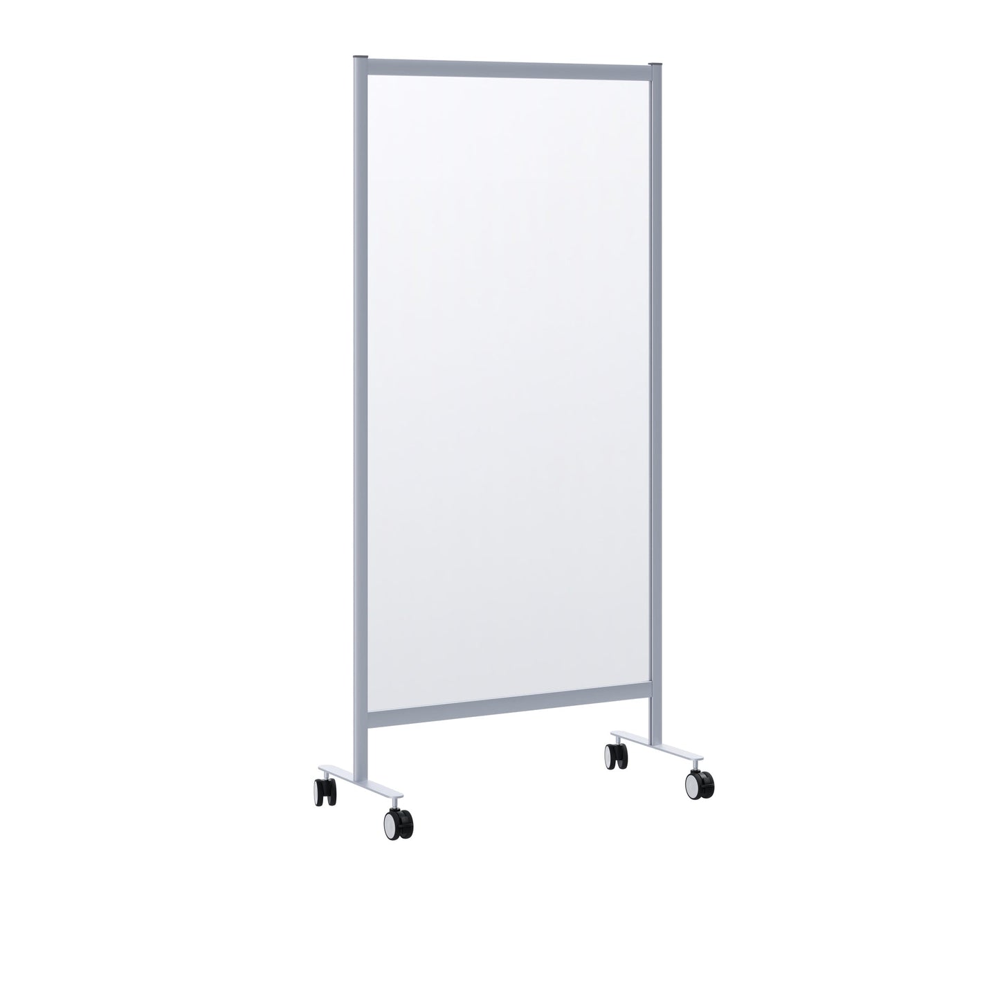Paperflow Trennwand Mobil 85,5 x 180 x 39 cm (B x H x T) Acrylglas transparent