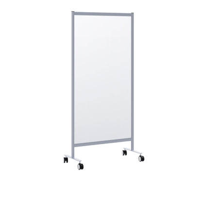 Paperflow Trennwand Mobil 85,5 x 180 x 39 cm (B x H x T) Acrylglas transparent