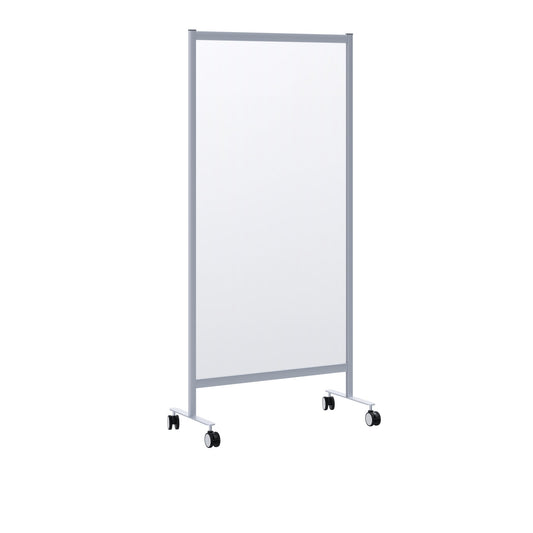 Paperflow Trennwand Mobil 85,5 x 180 x 39 cm (B x H x T) Acrylglas transparent