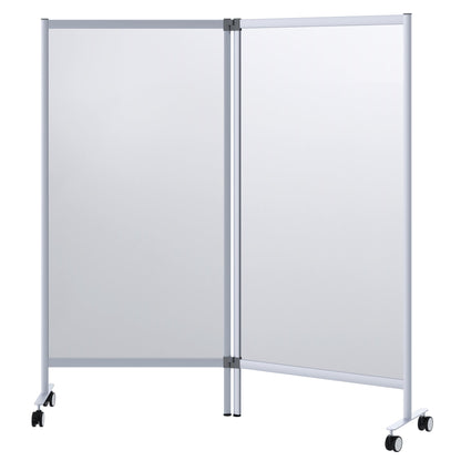 Paperflow Trennwand Mobil 171,5 x 180 x 39 cm (B x H x T) Acrylglas transparent