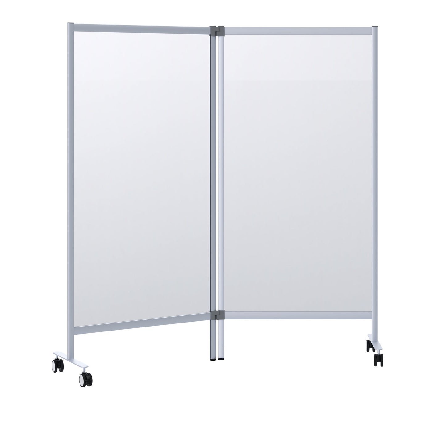 Paperflow Trennwand Mobil 171,5 x 180 x 39 cm (B x H x T) Acrylglas transparent