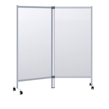 Paperflow Trennwand Mobil 171,5 x 180 x 39 cm (B x H x T) Acrylglas transparent