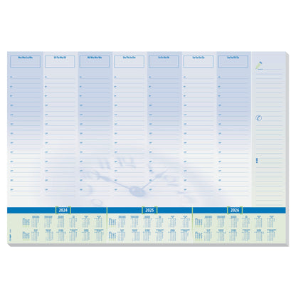 SIGEL Schreibunterlage 59,5 x 41 cm (B x H) mit Kalender 3 Jahre Papier blau 30 Bl.