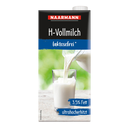NAARMANN H-Milch laktosefrei 3,5% 12 x 1 l/Pack.