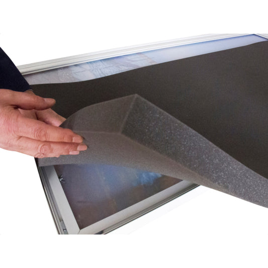 Paperflow Akustikrückwand easyScreen 82,5 x 75 x 4 cm (B x H x T) nicht magnethaftend Schaumstoff schwarz