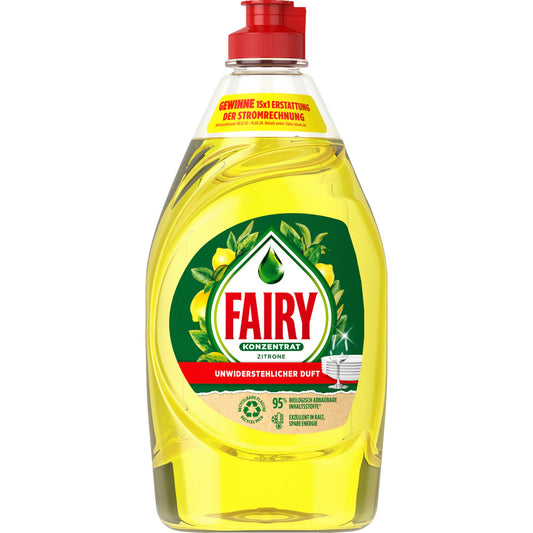 Fairy Geschirrspülmittel Zitrone pH-Wert: 8,4-9,4 Plastik, 100 % recycelt 0,45l