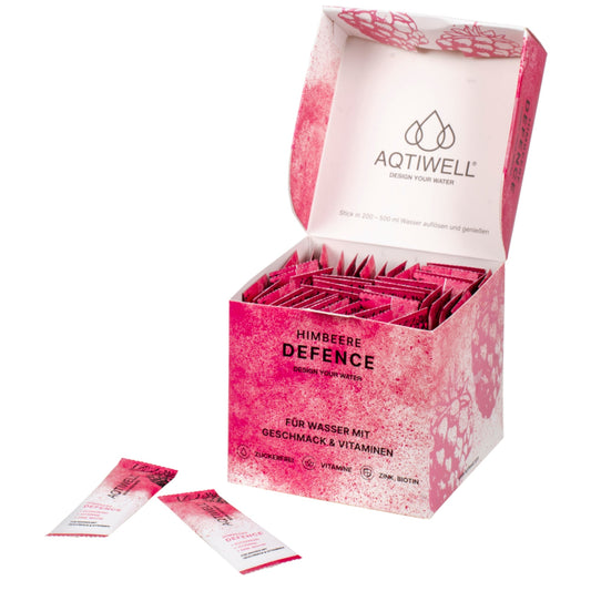 Aqtiwell® Getränkepulver DEFENCE Himbeere 50 x 2 g/Pack.