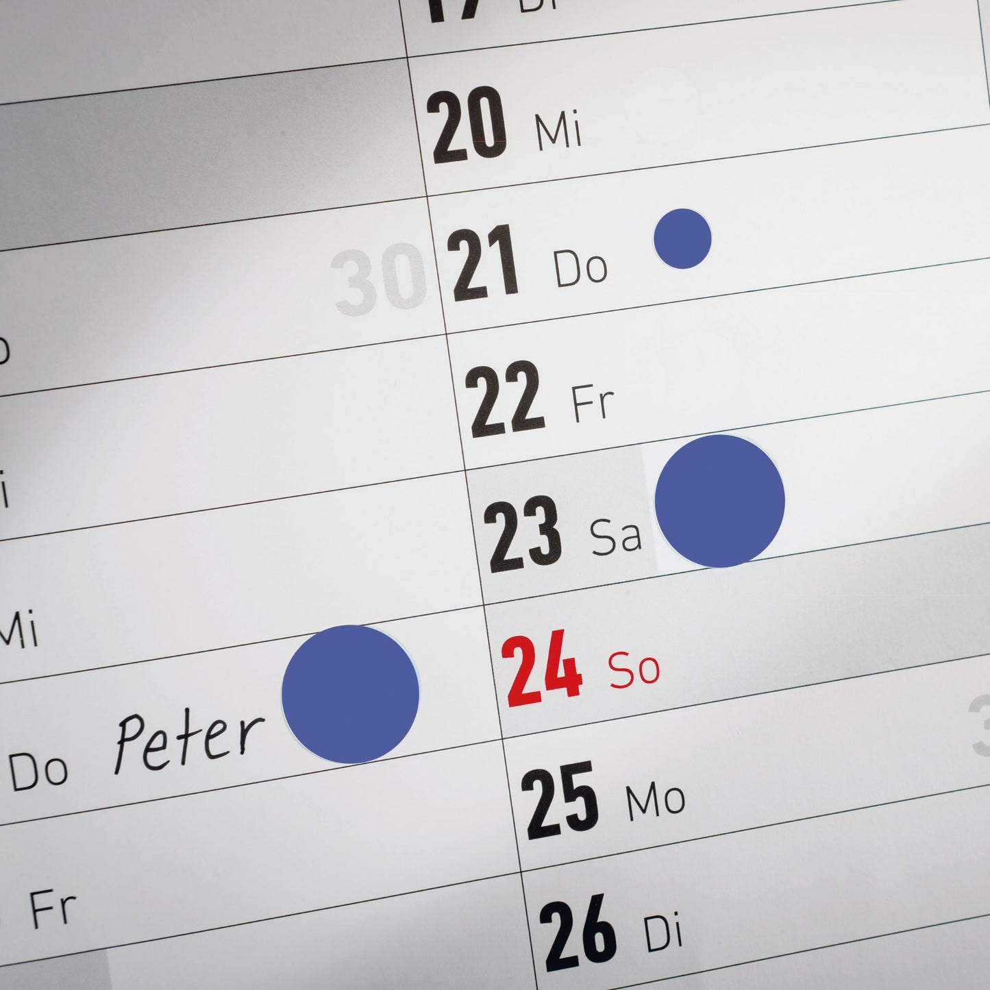 Avery Zweckform Markierungspunkt 8mm Papier blau 416 Etik./Pack.