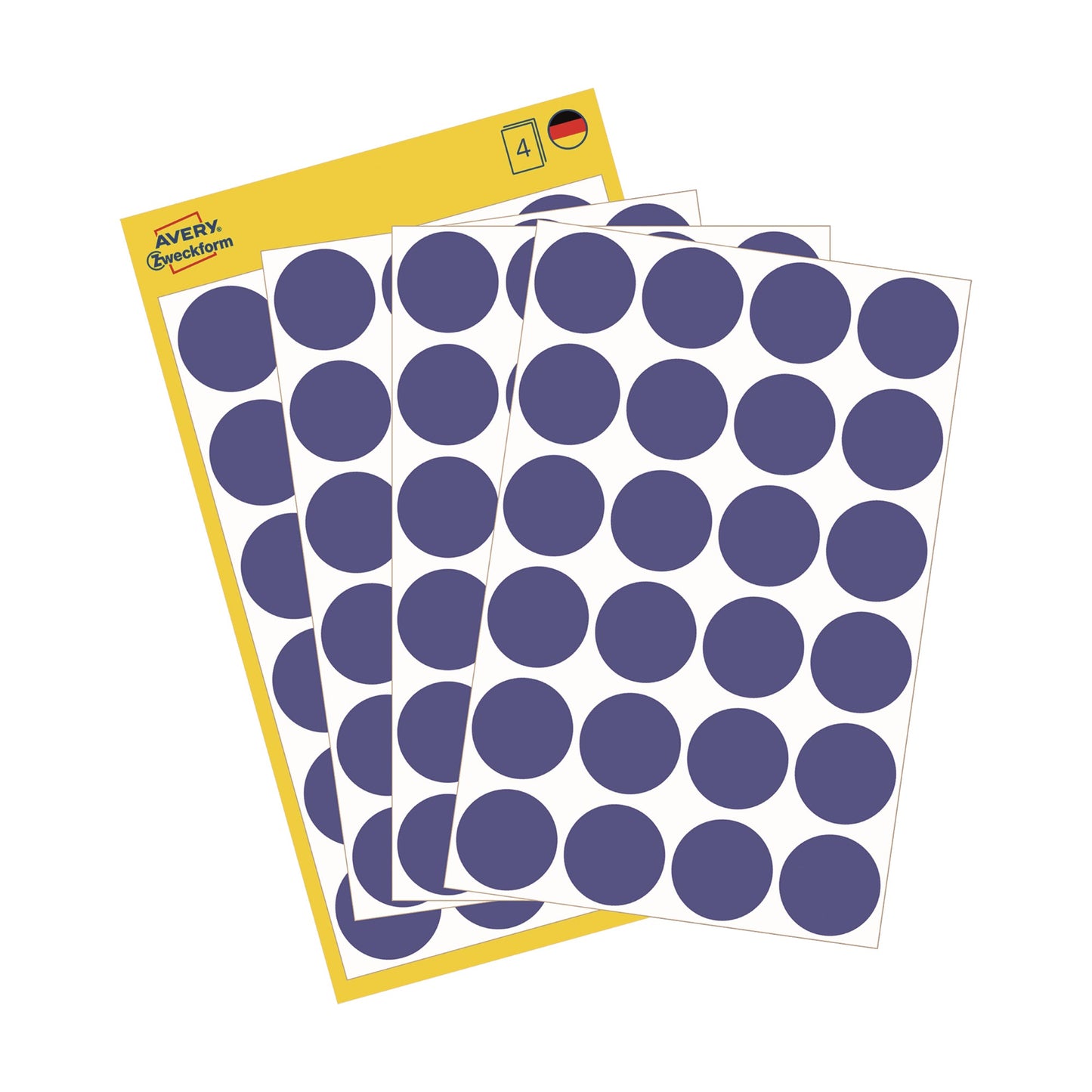 Avery Zweckform Markierungspunkt 18mm Papier blau 96 Etik./Pack.