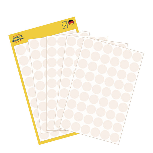 Avery Zweckform Markierungspunkt 12mm Papier weiß 270 Etik./Pack.