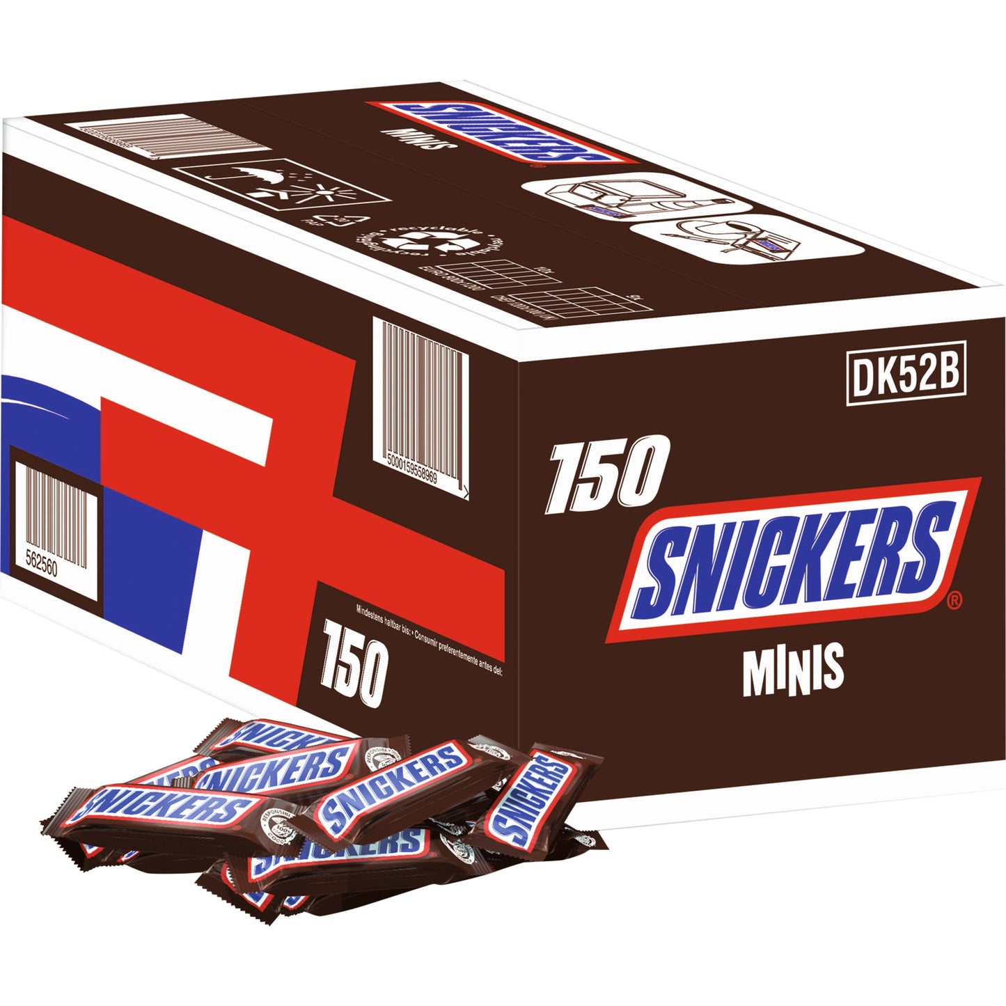 SNICKERS® Schokoriegel Minis 150 x 18 g/Pack.