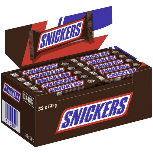 SNICKERS® Schokoriegel Single 32 x 50 g/Pack.