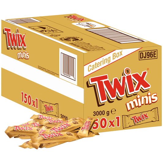 TWIX® Schokoriegel Minis 150 x 20 g/Pack.