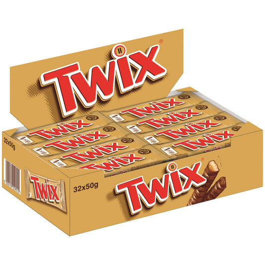 TWIX® Schokoriegel Single 32 x 50 g/Pack.