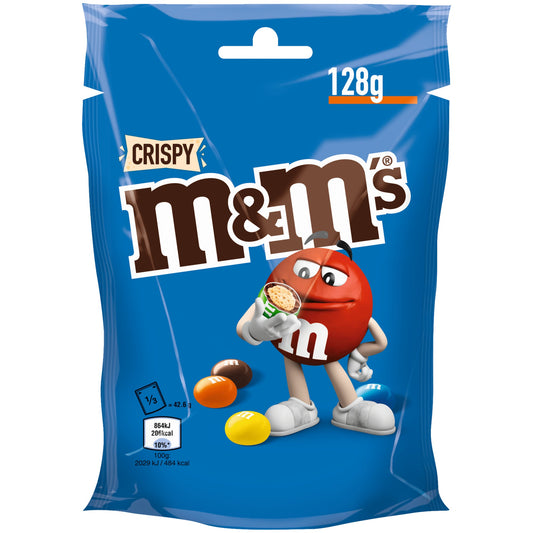 M&M'S® Schokolade Crispy 128 g/Pack.