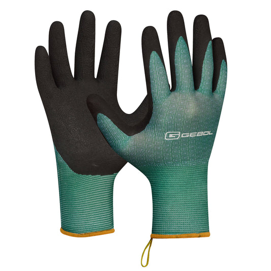 GEBOL Arbeitshandschuhe SALVIA 9 II 100 % Polyester schwarz/grün