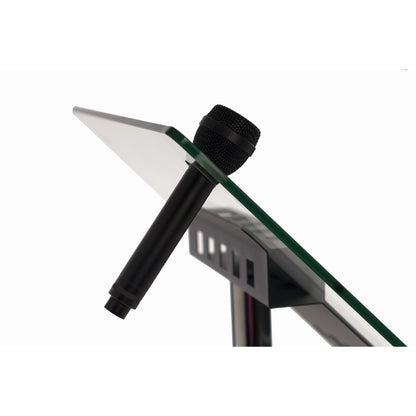 rocada Stehpult mobil LUXE 550 x 430 mm (B x T) Glas transparent