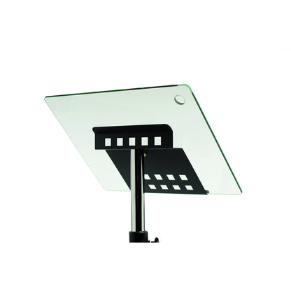 rocada Stehpult mobil LUXE 550 x 430 mm (B x T) Glas transparent