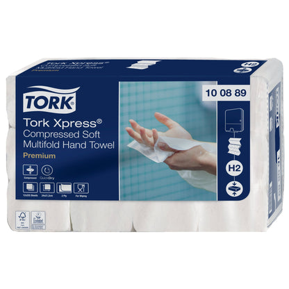 Tork Papierhandtücher Xpress® 21,2 x 24 cm (B x L) Papier weiß 12 x 225 Bl./Pack.