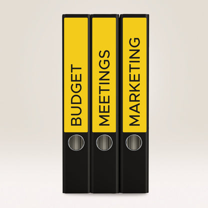 Avery Zweckform Ordnerrückenetikett ultragrip schmal/kurz 38 x 192 mm (B x H) selbstklebend ohne Griffloch gelb 140 Etik./Pack.