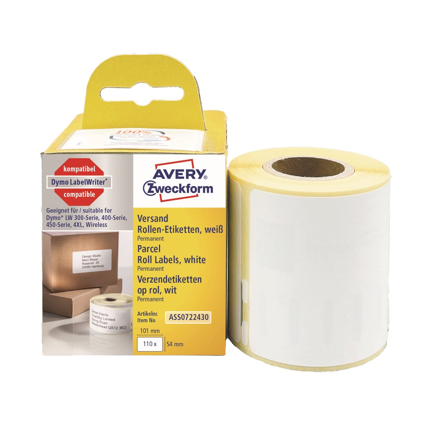 Avery Zweckform Versandetikett 54 x 101 mm (B x H) Papier weiß 110 Etik./Rl.