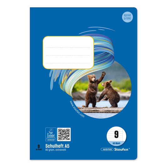 Staufen Schulheft Style DIN A5 liniert mit Rand 9 16 Bl.