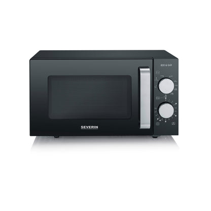 SEVERIN Mikrowelle MW 7762 46,2 x 27 x 39,5 cm (B x H x T) 20l 800W Einschubrost Stahlblech/ABS Kunststoff/Glas