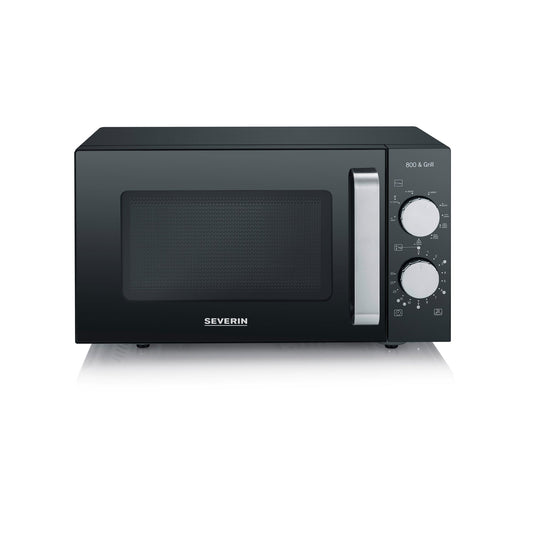SEVERIN Mikrowelle MW 7762 46,2 x 27 x 39,5 cm (B x H x T) 20l 800W Einschubrost Stahlblech/ABS Kunststoff/Glas