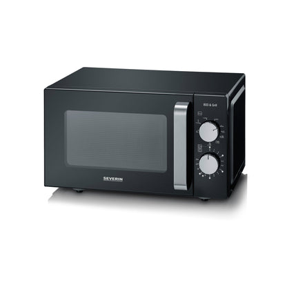SEVERIN Mikrowelle MW 7762 46,2 x 27 x 39,5 cm (B x H x T) 20l 800W Einschubrost Stahlblech/ABS Kunststoff/Glas
