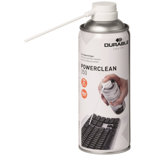 DURABLE Druckgasspray POWERCLEAN® 350 Arbeitsplatz nicht leicht entflammbar nicht brennbar 350ml