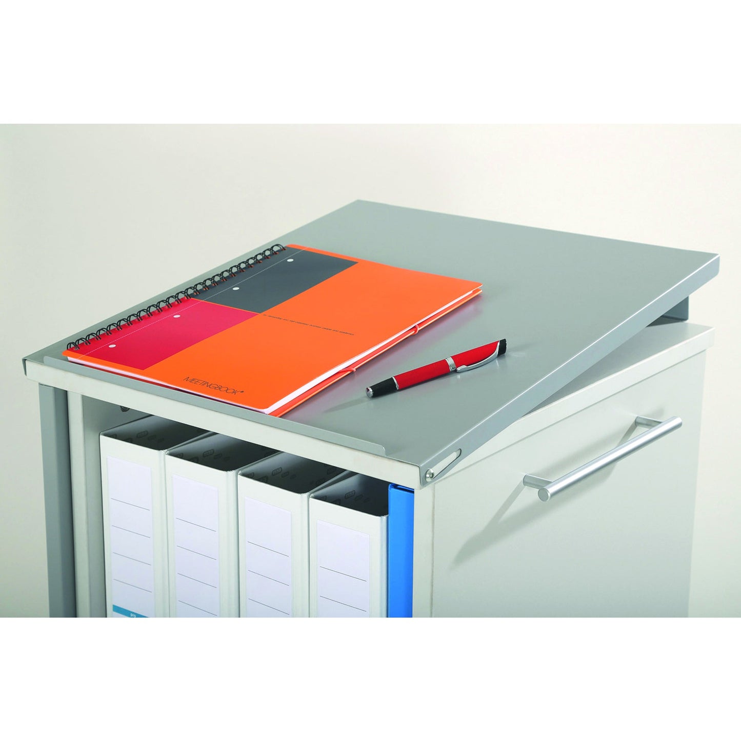 rocada PC-Arbeitsplatz 470 x 1.200 x 500 mm (B x H x T) abschließbar Holzfaser, melaminbeschichtet/PVC lichtgrau