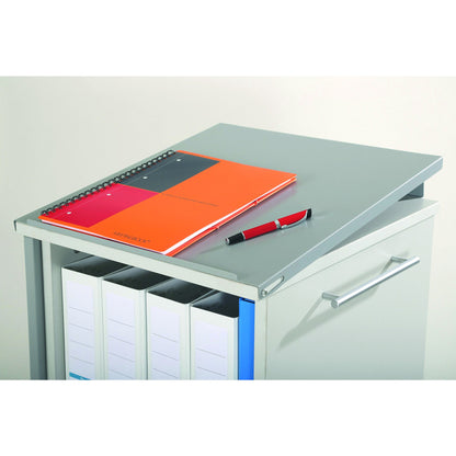 rocada PC-Arbeitsplatz 470 x 1.200 x 500 mm (B x H x T) abschließbar Holzfaser, melaminbeschichtet/PVC lichtgrau