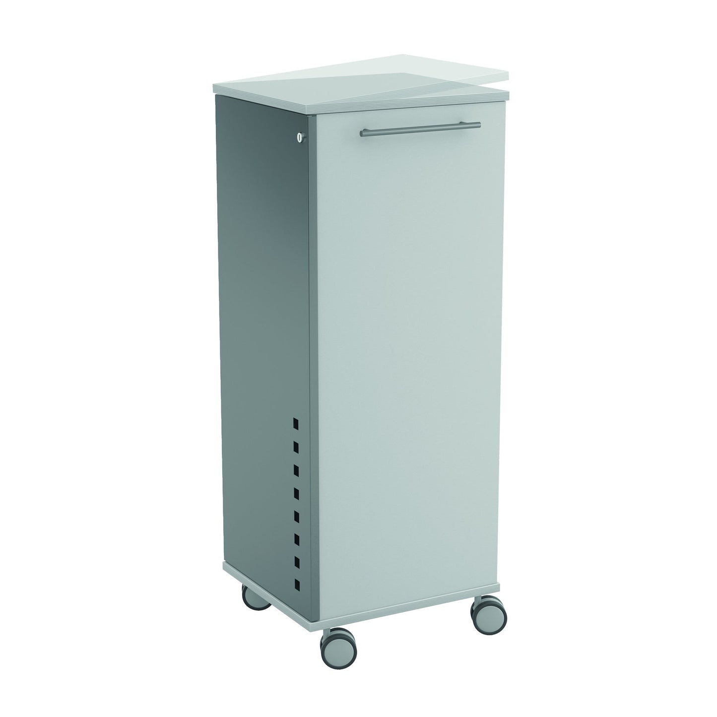 rocada PC-Arbeitsplatz 470 x 1.200 x 500 mm (B x H x T) 2 Schubladen abschließbar grau