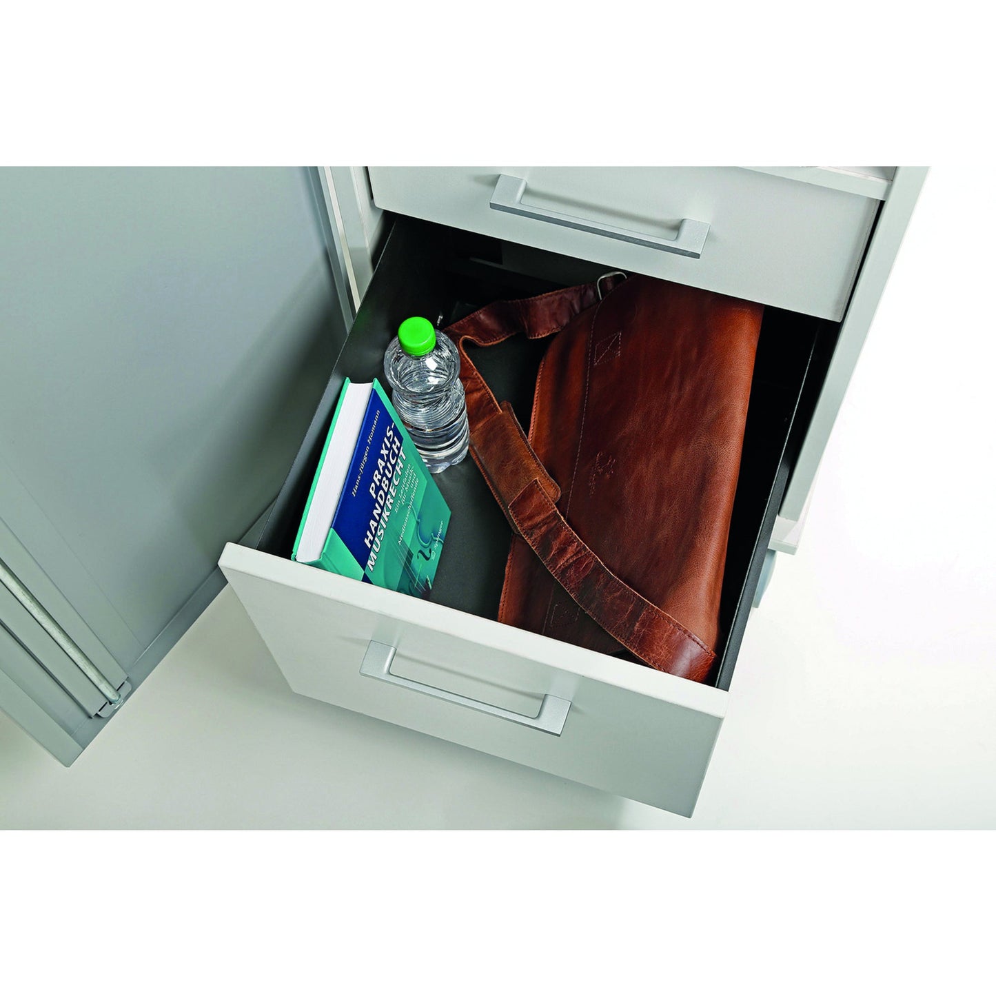 rocada PC-Arbeitsplatz 470 x 1.200 x 500 mm (B x H x T) 2 Schubladen abschließbar grau